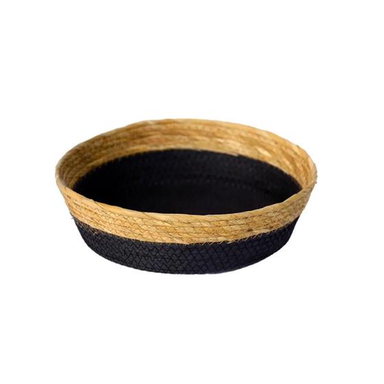 Imagem de Cesto Seagrass Fibra Natural Multiuso Preto