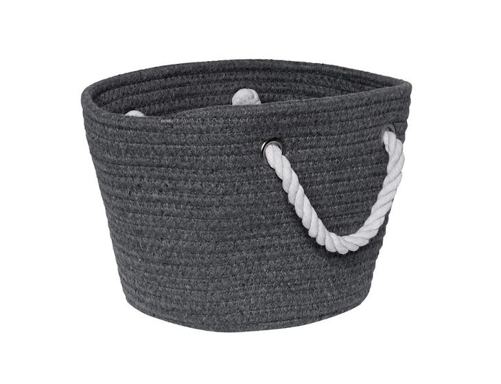 Imagem de Cesto Square Gist Cotton Grey 22cm - Mimo Style
