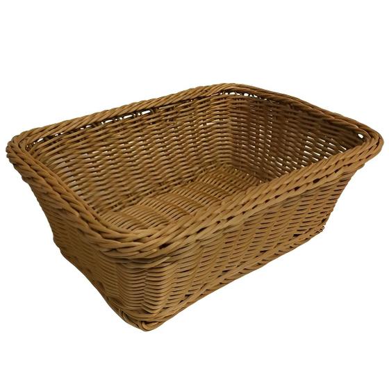 Imagem de Cesto Vime Organizador Retangular Multiuso 32x20cm
