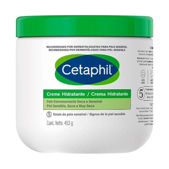 Imagem de Cetaphil Creme Hidratante Galderma Pele Extremamente Seca e Sensível 453g