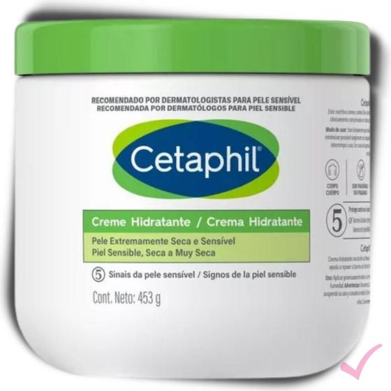 Imagem de Cetaphil Creme Hidratante Pele Sensível Seca Corpo e Rosto
