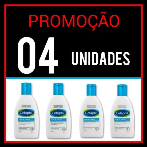 Imagem de Cetaphil loçâo de limpeza 120ml - kit com 04 unidades