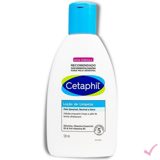 Imagem de Cetaphil Loção Limpeza Facial 120ml Pele Sensível e Seca