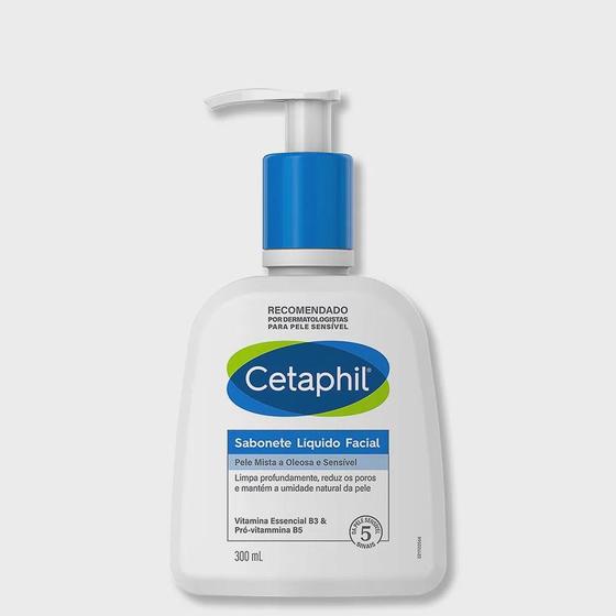 Imagem de Cetaphil Sabonete Líquido Facial Pele Mista a Oleosa e Sensível 300ml