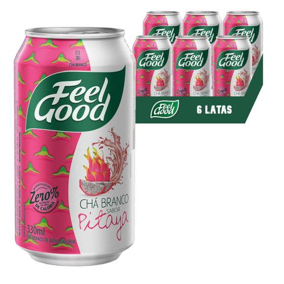 Imagem de Chá Branco com Pitaya FEEL GOOD 330ml (6 Latas)