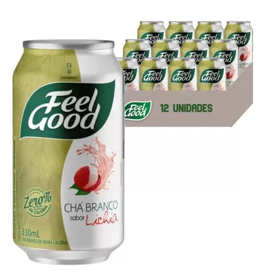 Imagem de Chá Branco Feel Good Com Lichia 330Ml (12 Latas)