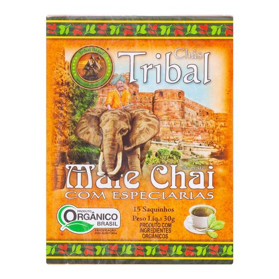 Imagem de Chá de Erva Mate Chai Orgânica com Especiarias Tribal 30g