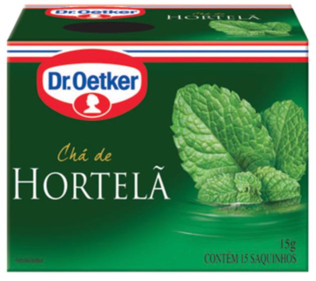 Imagem de Chá de hortelã dr. oetker kit c/ 4 unidades
