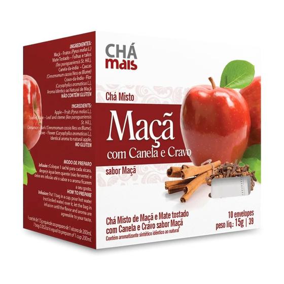 Imagem de Chá de Maçã Canela e Cravo Cx10 Sachês de 1,5g