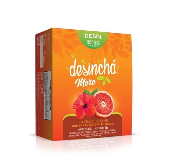 Imagem de Chá Desinchá Sabores Laranja Moro + Hibisco - 30 Saches