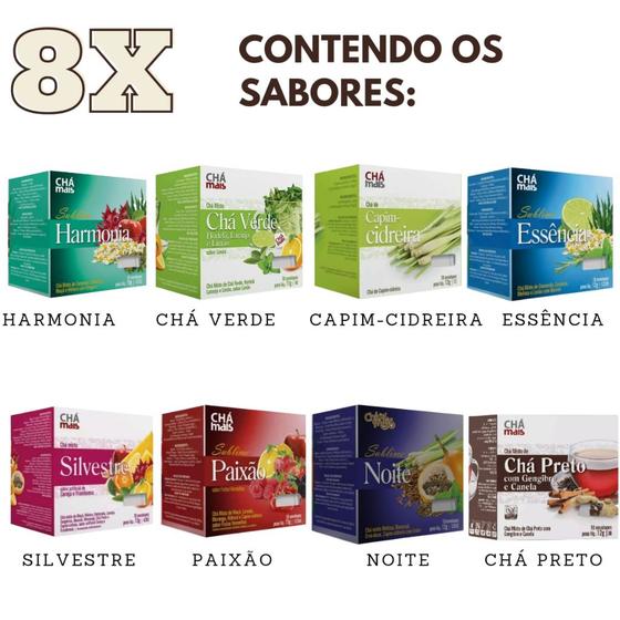 Imagem de Chá em Sachê - Kit com Sabores diversos de Chá - Caixinhas de Chá Variedade de Sabores Chámais