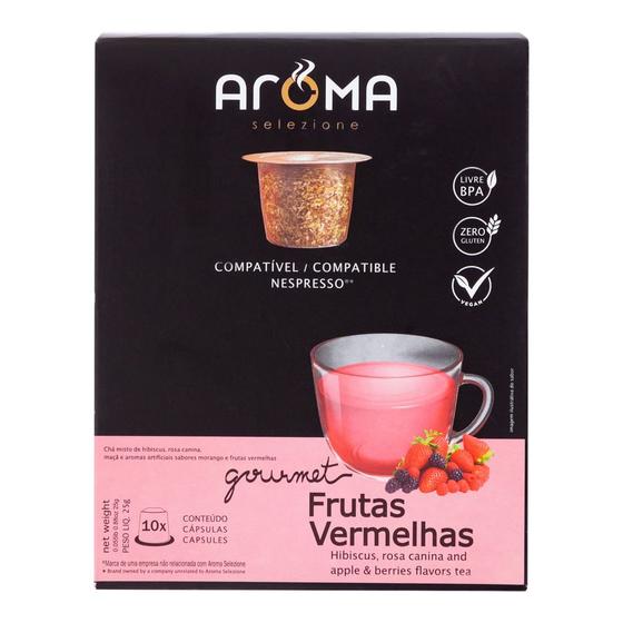 Imagem de Chá Frutas Vermelhas Aroma Cápsulas 25g