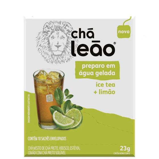 Imagem de Chá Gelado Leão Ice Tea Com Limão 10un 25g