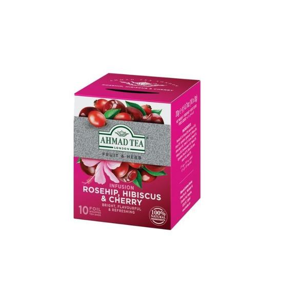 Imagem de Cha Importado Rosehip , Hibiscus & Cherry Ahmad 20Gr