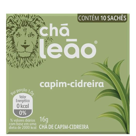 Imagem de Chá Leão Capim Cidreira 10 Sachês 10g