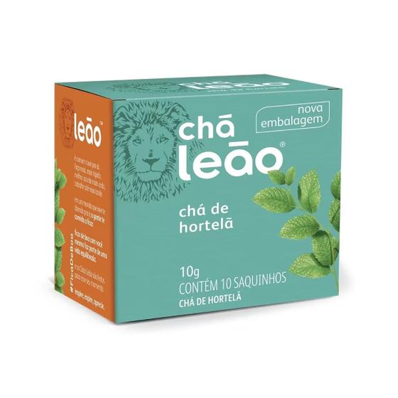 Imagem de Cha Leão Hortelã com 10 Unidades Refrescante