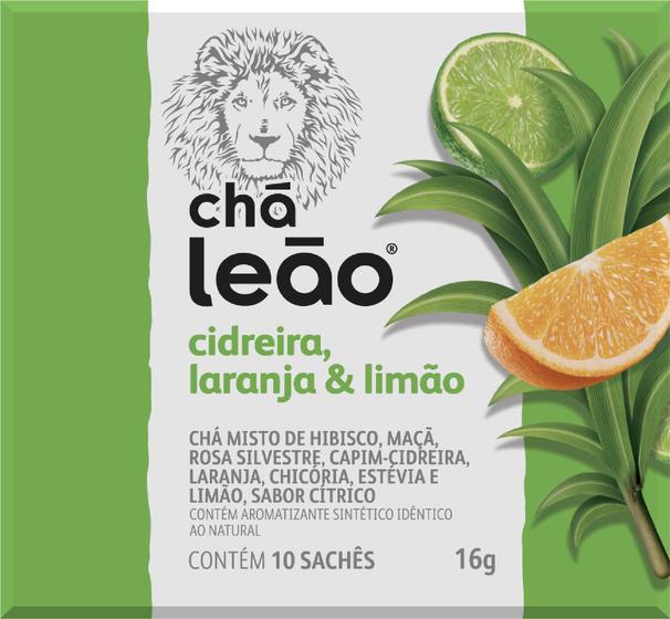 Imagem de Chá Leão Premium - Cidreira, Laranja e Limão 10 Sachês