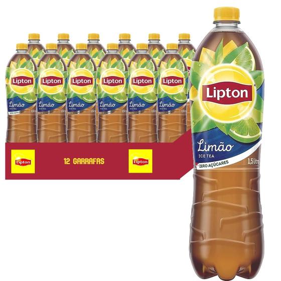 Imagem de Chá Lipton Limão Pet 1,5 Litro (12 Garrafas)