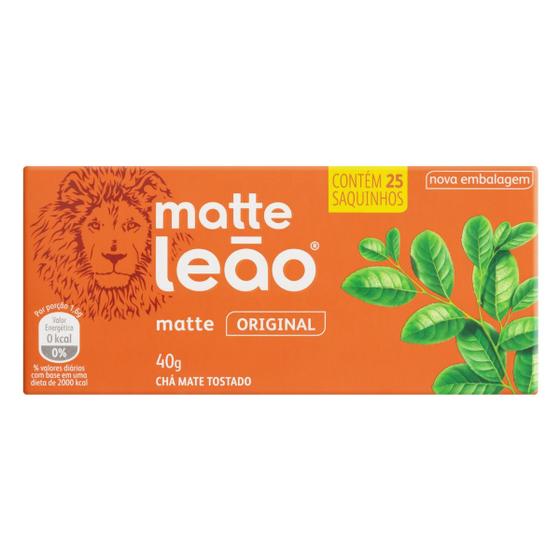 Imagem de Chá Matte Leão Mate Original Em Sachê 40 G 25 U