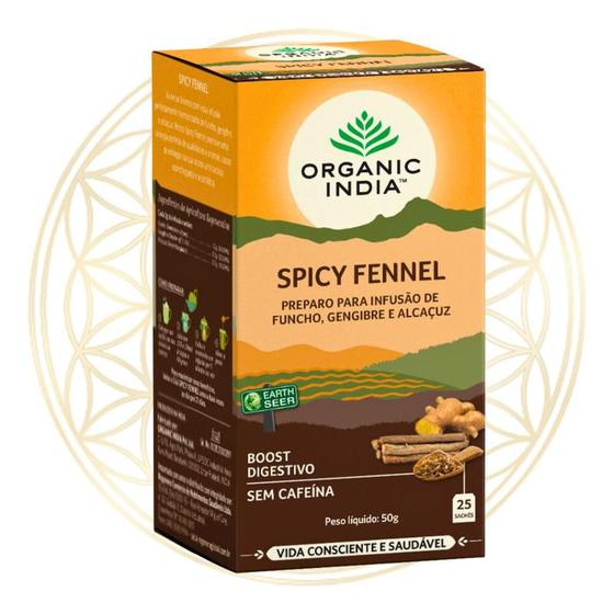 Imagem de Chá Organic India Spicy Fennel 25 Saches