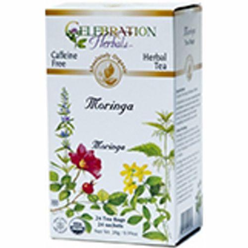 Imagem de Chá orgânico de mistura de Moringa 24 saquinhos da Celebration Herbals (pacote com 4)