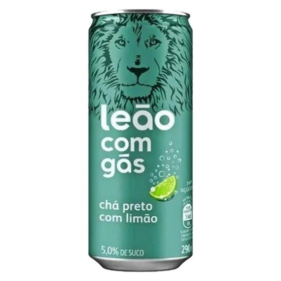 Imagem de Chá Preto Com Limão Com Gás Leão Iced Tea 290Ml (6 Latas)