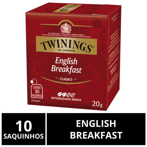 Imagem de Chá Twinings, Chá English Breakfast, Caixa 10 Saquinhos