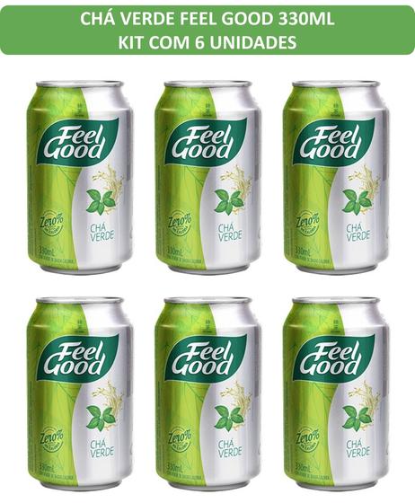 Imagem de Chá Verde com Limão Feel Good 330ml - kit c/ 6 unds