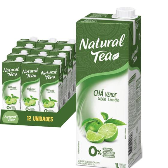 Imagem de Chá Verde Sabor Limão Natural Tea 1L - Energize seu Dia