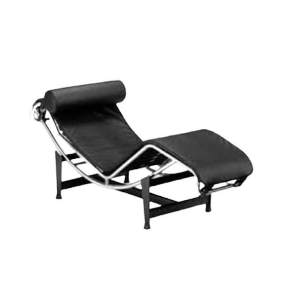 Imagem de Chaise Le Corbusier Preta Aço Poliuretano GRP