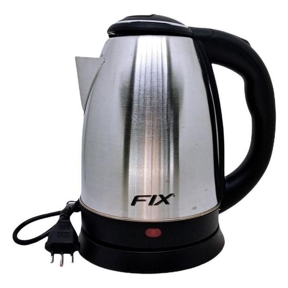 Imagem de Chaleira 1,8 Litros Elétrica Jarra Inox para esquentar agua café, chá, macarrão ou chimarrão pratico e rapido cozinha casa