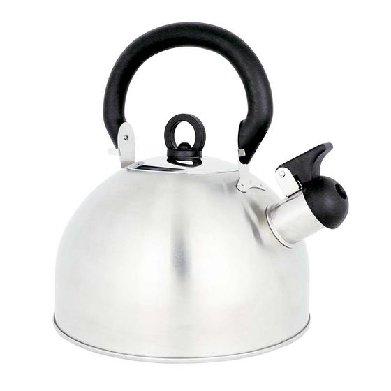 Chaleira Aço Inox 2,5 Litros Delizie Em Aço Inox Com Som Menor preço em Chaleira Aço Inox 2,5 Litros Delizie Em Aço Inox Com Som