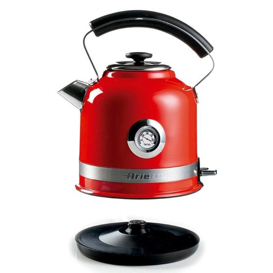 Imagem de Chaleira ariete elétrica moderna em aço inoxidável vermelho 1,7 litros 1850w 220v 00c285400arbr