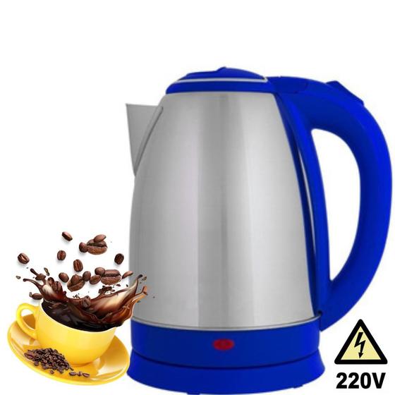 Chaleira Azul 220v Elétrica Jarra Térmica Para Café Premium Menor preço em Chaleira Azul 220v Elétrica Jarra Térmica Para Café Premium
