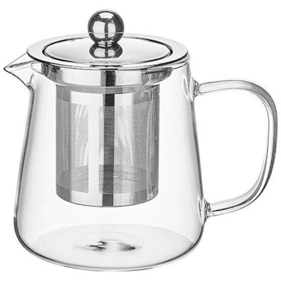 Imagem de Chaleira Bule de Vidro com Coador de Infusão para Chá Inox 750 ml Hauskraft