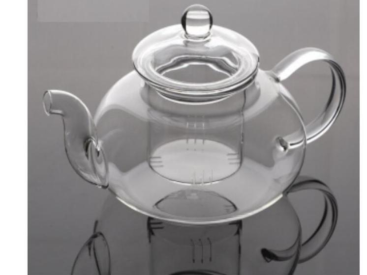 Imagem de Chaleira Bule P/Chá De Vidro Com Infusor 600 Ml