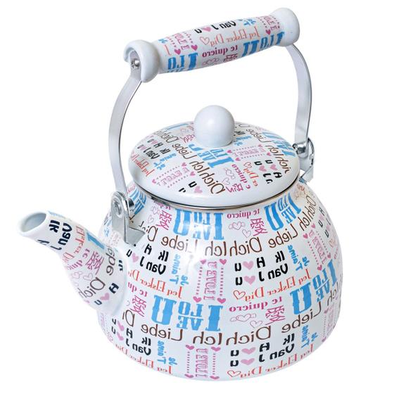 Imagem de Chaleira Charm Esmaltada 2,5 Lts Com Indução Decorada A5 - Lulay Store