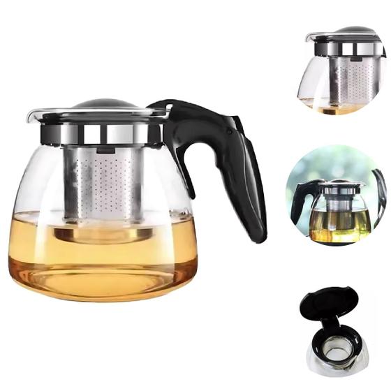 Imagem de Chaleira Com Infusor 1L Filtro Inox Bule Chá e Café 1000ml