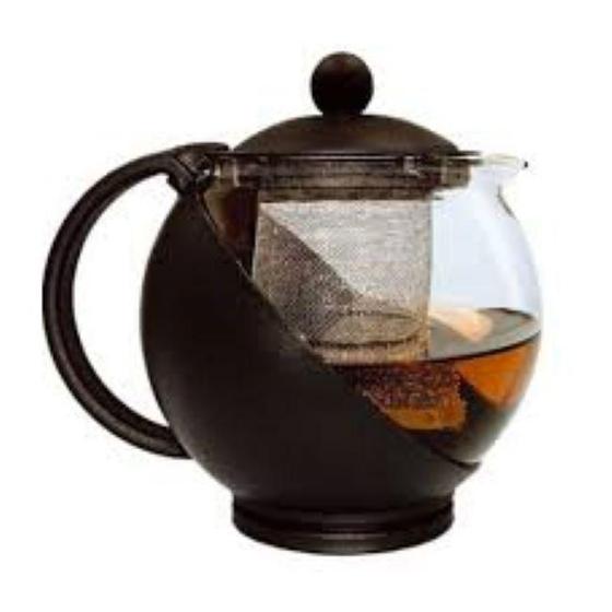 Imagem de Chaleira Com Infusor 750 Ml Vidro Marron