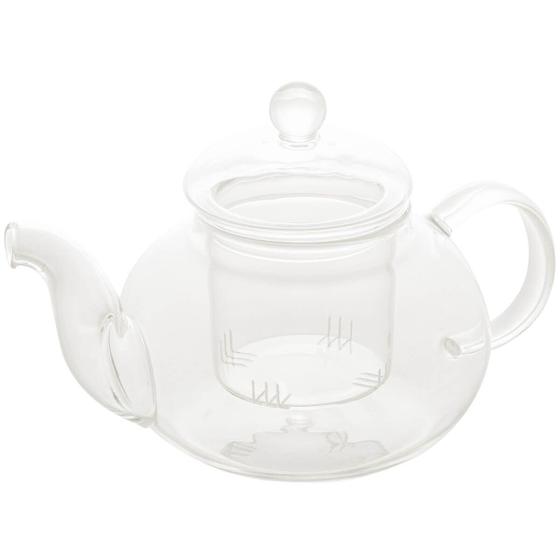 Imagem de Chaleira de Vidro Borossilicato para Chá com Infusor que Vai ao Fogo 800ml Resistente Lyor
