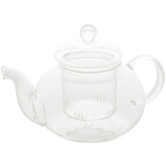 Imagem de Chaleira de Vidro Borossilicato para Chá com Infusor que Vai ao Fogo 800ml Resistente Lyor