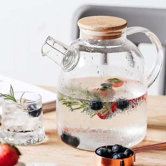 Imagem de Chaleira de Vidro com Filtro - 1,5L - Resistente ao Calor