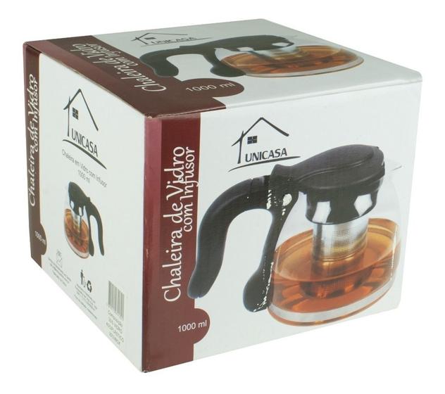 Imagem de Chaleira De Vidro Com Infusor 1 Litro