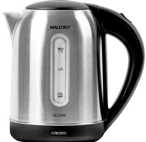 Imagem de Chaleira Eletrica 1.7L Mallory 1850W Desligamento Automatico Inox 127V