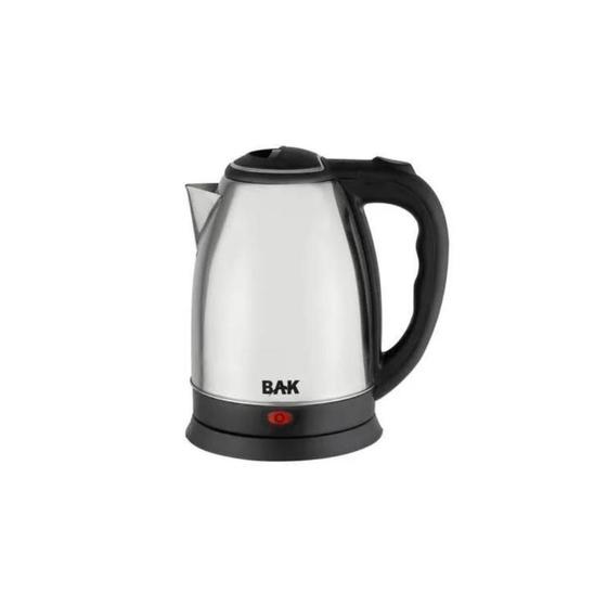 Imagem de Chaleira Elétrica BAK Com Base Removível Jarra Bule Fervura Inox 220V 1.8L