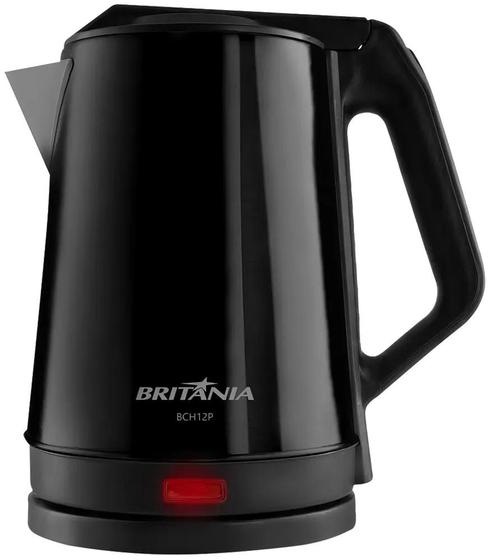 Imagem de Chaleira Eletrica Britania BCH12P Inox 1.9L 1500W 220V/50HZ - Preto