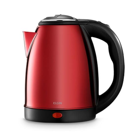 Chaleira Elétrica Elgin Sem Fio 1500w Capacidade 1,8L Com Desligamento Automático Vermelho 220v Menor preço em Chaleira Elétrica Elgin Sem Fio 1500w Capacidade 1,8L Com Desligamento Automático Vermelho 220v