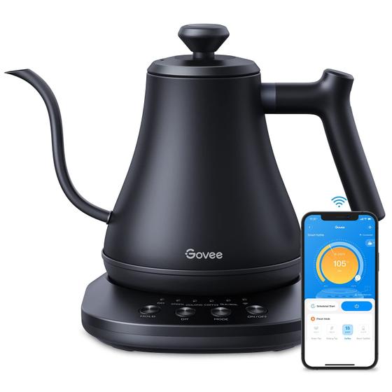 Imagem de Chaleira elétrica Govee Smart WiFi de temperatura variável 0,8L