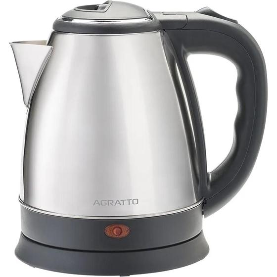 Chaleira Elétrica Inox 1,8L 1000W 220V Base Removível CE-02 Agratto Menor preço em Chaleira Elétrica Inox 1,8L 1000W 220V Base Removível CE-02 Agratto