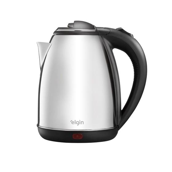 Chaleira elétrica inox 1,8L 1200W com desligamento automático - Elgin Menor preço em Chaleira elétrica inox 1,8L 1200W com desligamento automático - Elgin